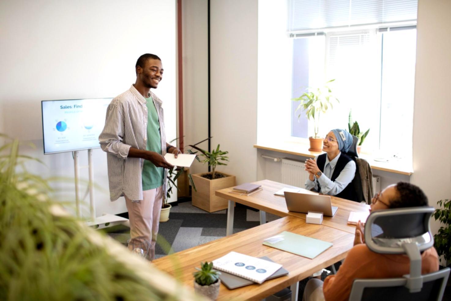 Professional workspace showing content strategy planning and website development process