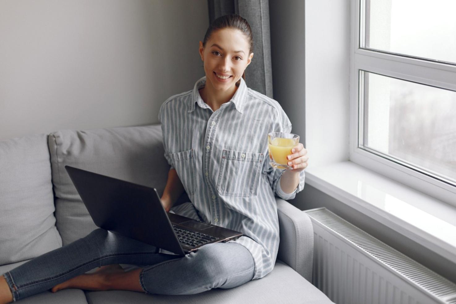 Modern office environment showing collaborative web development and content creation workspace